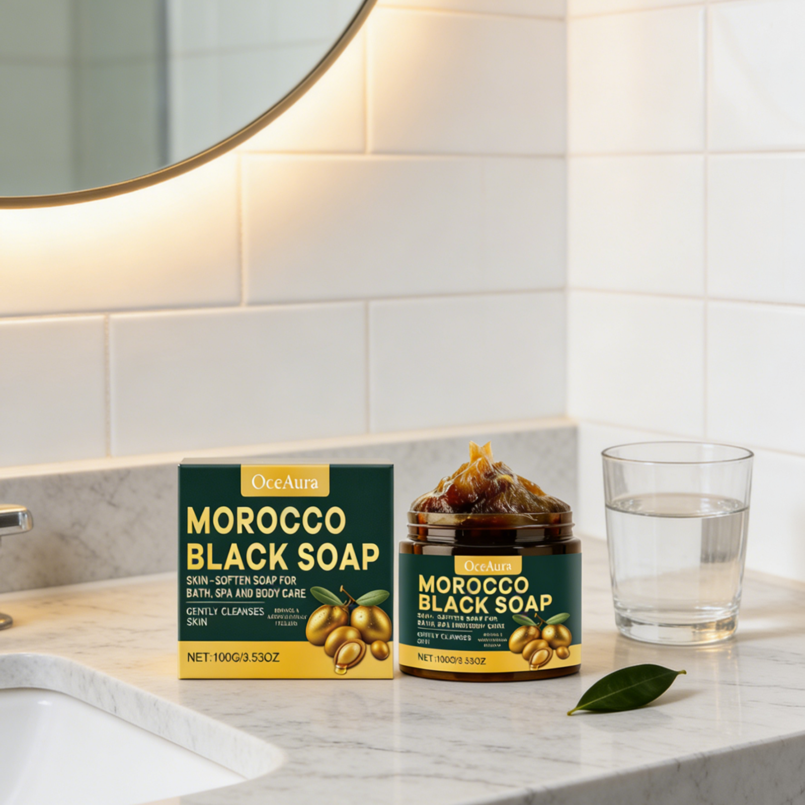 OceAura Morocco Black Soap 100g thumbnail 6