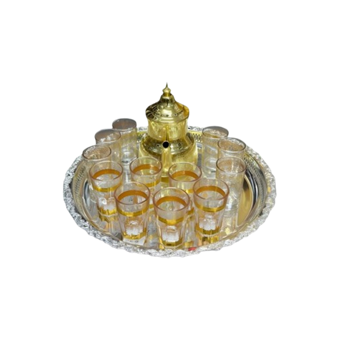 Traditional Moroccan Tea Glasses 6oz Set thumbnail 3